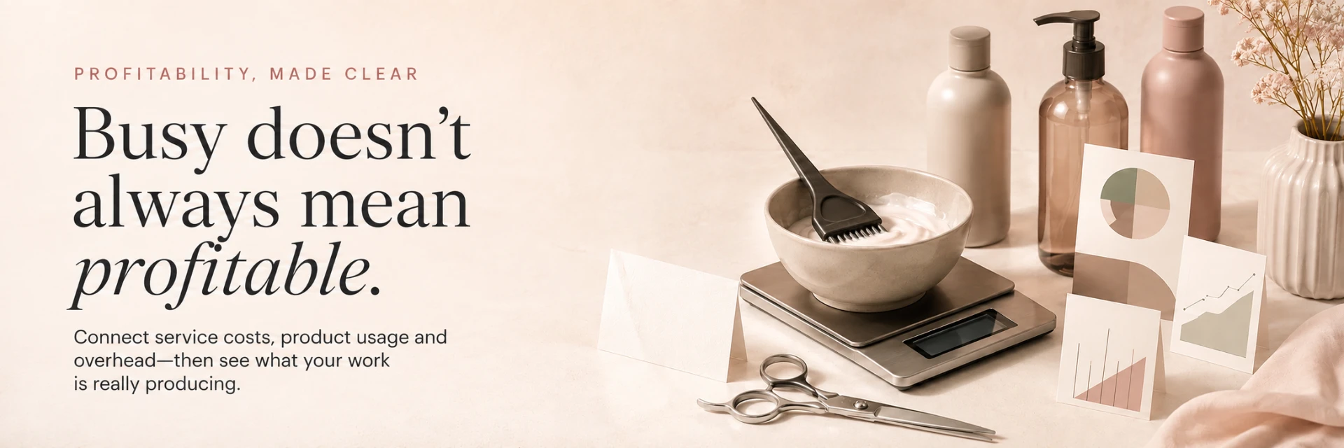 Busy does not always mean profitable. MixMargin connects service costs, product usage and overhead.